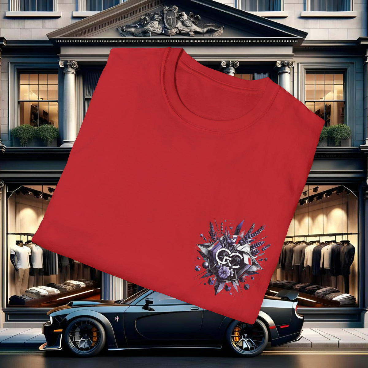 Lavender Geometrics Tee by GREGORY CHRISTOPHER - UK