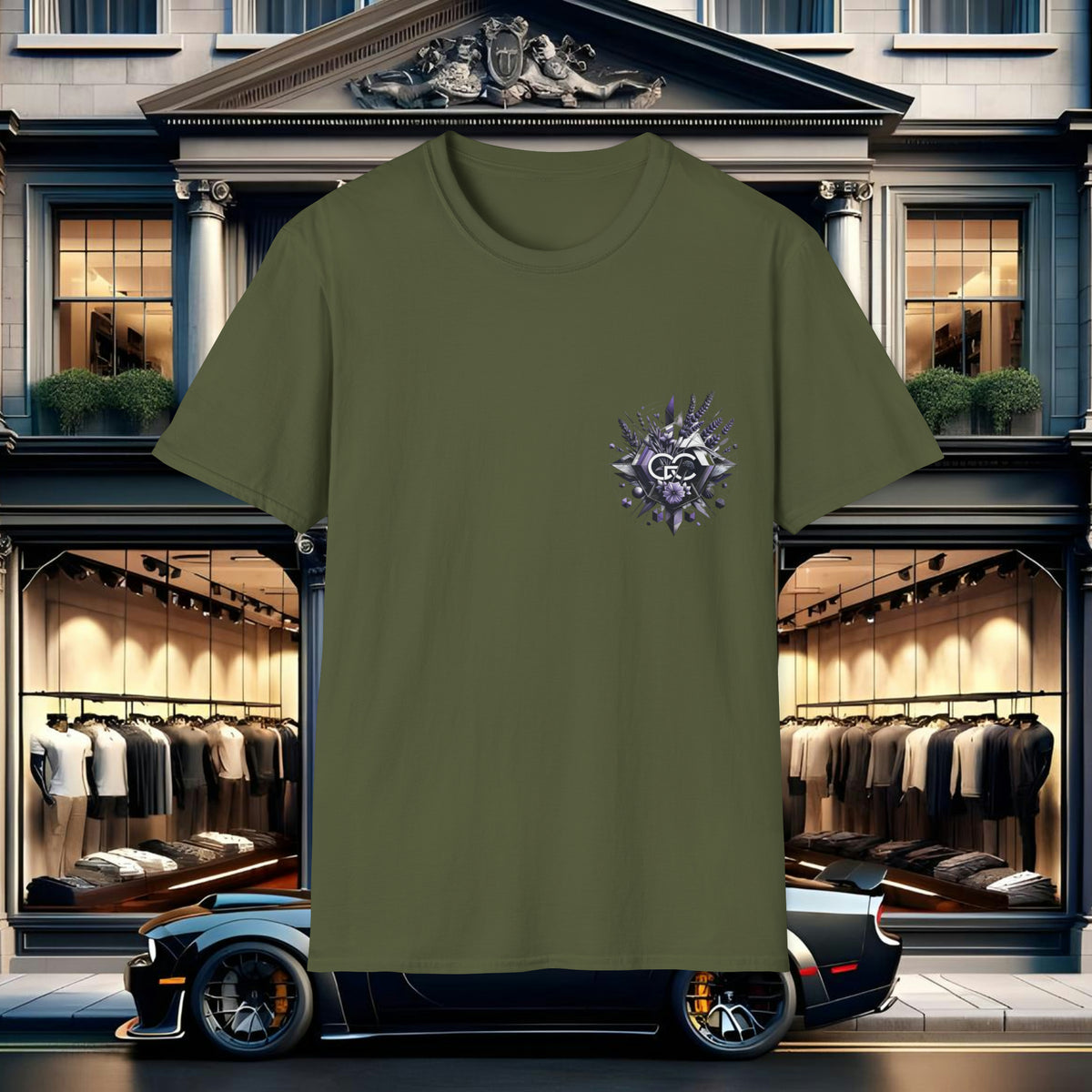 Lavender Geometrics Tee by GREGORY CHRISTOPHER - UK