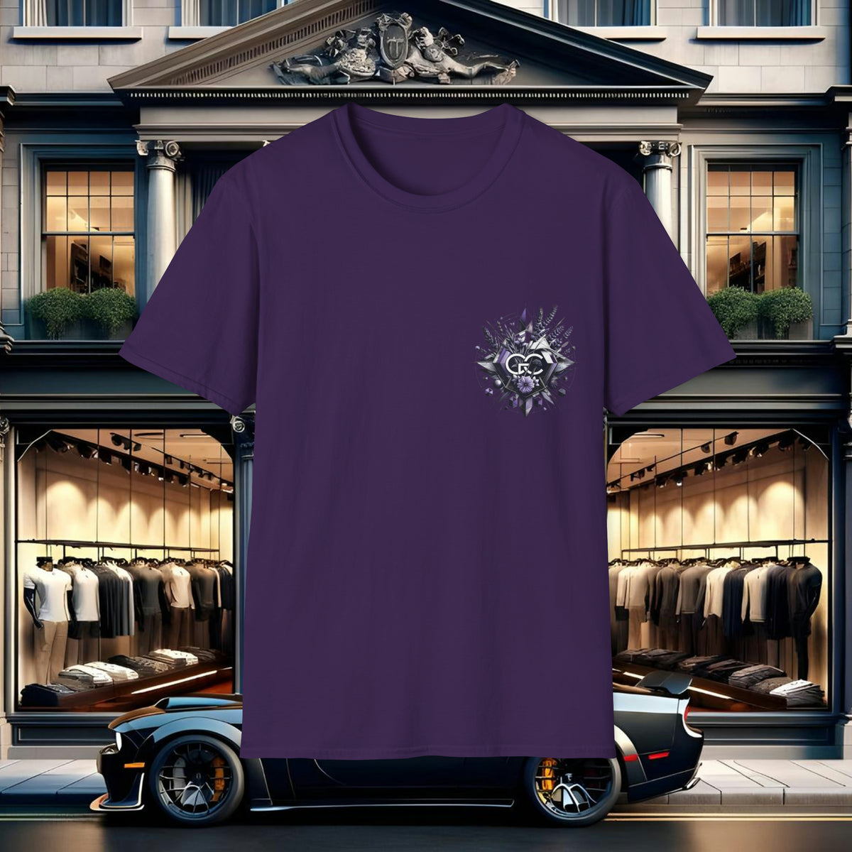 Lavender Geometrics Tee by GREGORY CHRISTOPHER - UK