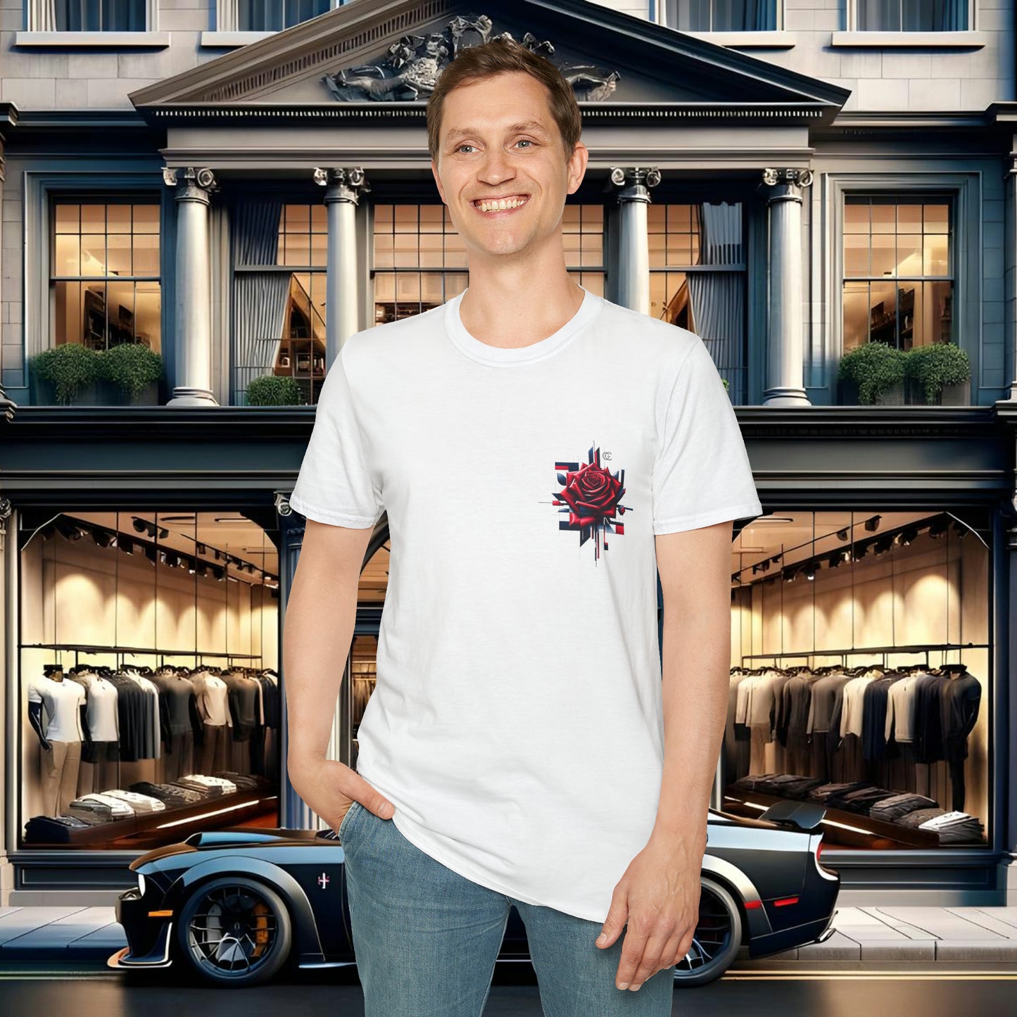 Rose Luxe Tee by GREGORY CHRISTOPHER - UK
