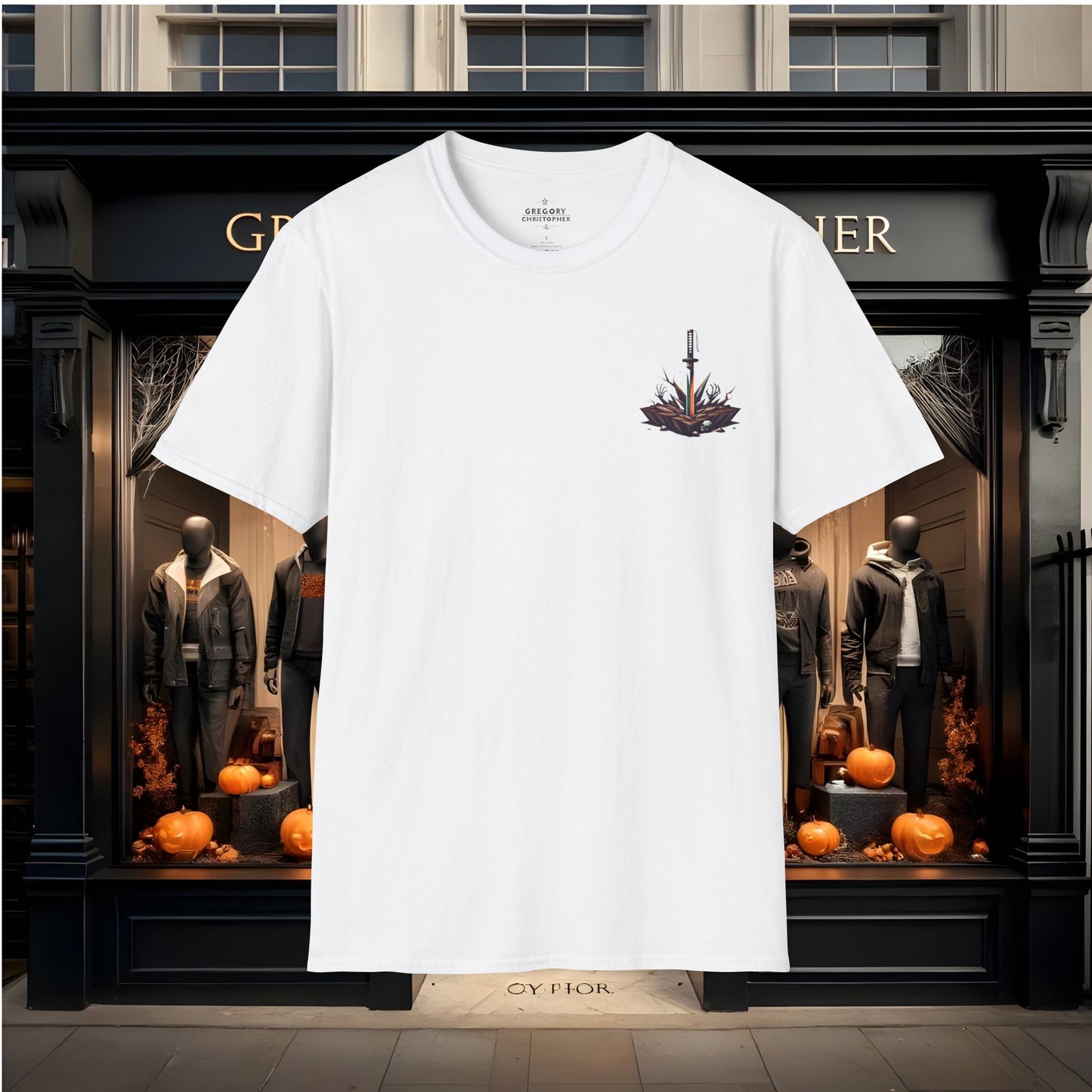 Forged in Fire: The Samurai Spirit Tee by Gregory Christopher UK