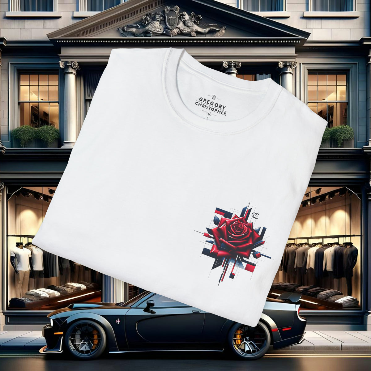 Rose Luxe Tee by GREGORY CHRISTOPHER - UK