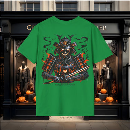 Forged in Fire: The Samurai Spirit Tee by Gregory Christopher UK