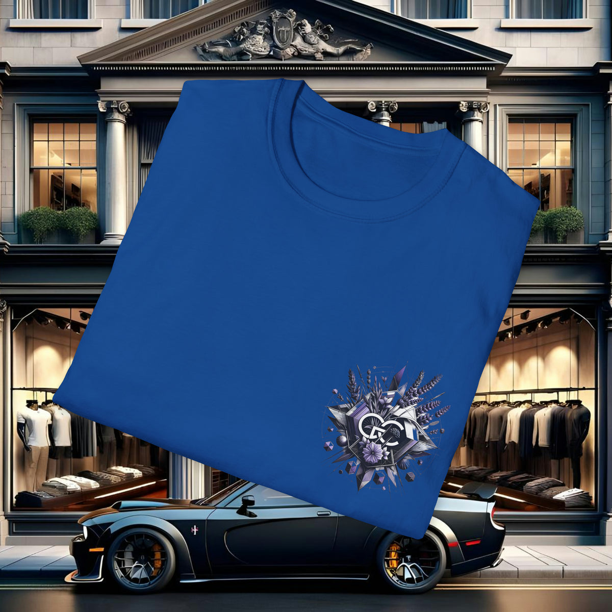 Lavender Geometrics Tee by GREGORY CHRISTOPHER - UK