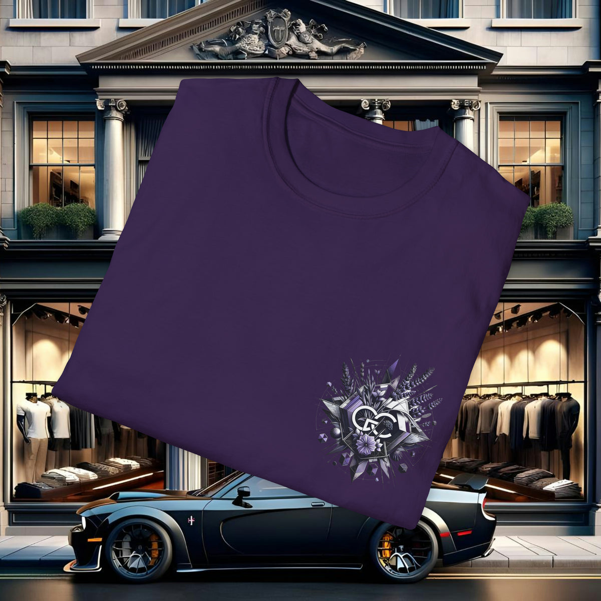 Lavender Geometrics Tee by GREGORY CHRISTOPHER - UK
