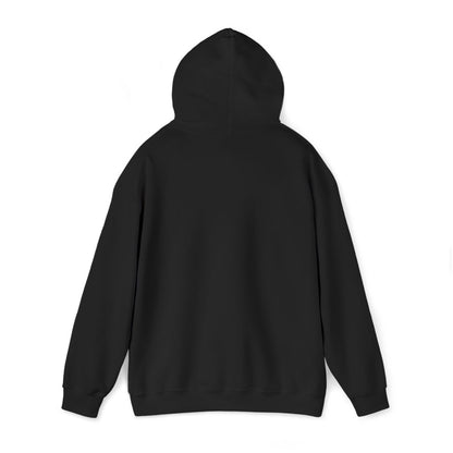 SCARED STILL embroidered hoodie in black, back